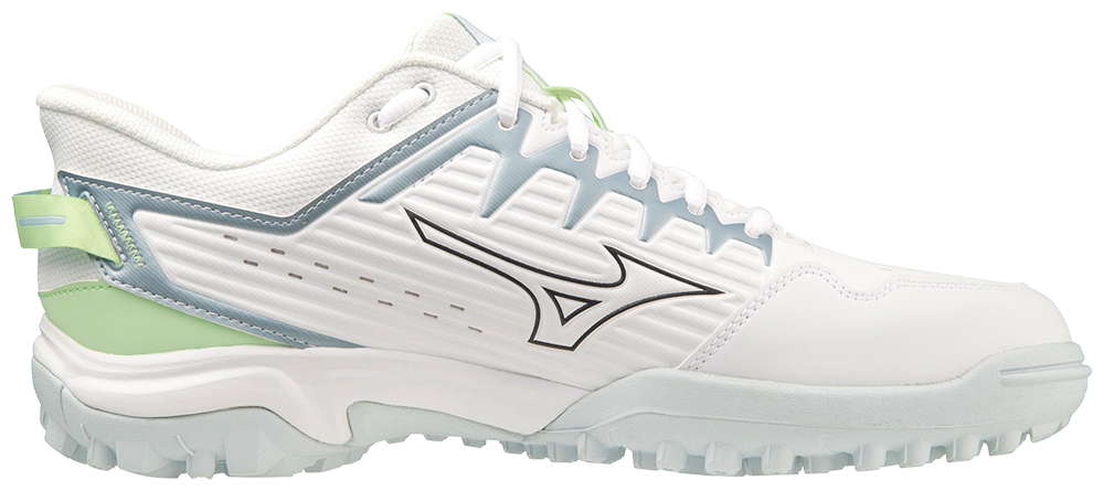 Mizuno Wave Lynx 2 Hockey Shoes  White/Glacial Ridge/Patina Green