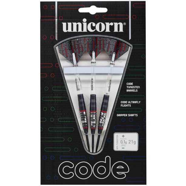 Unicorn Code Red Steel Tip Dart Set