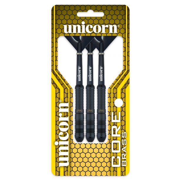 Unicorn Core Black Brass Style 2 Steel Tip Dart