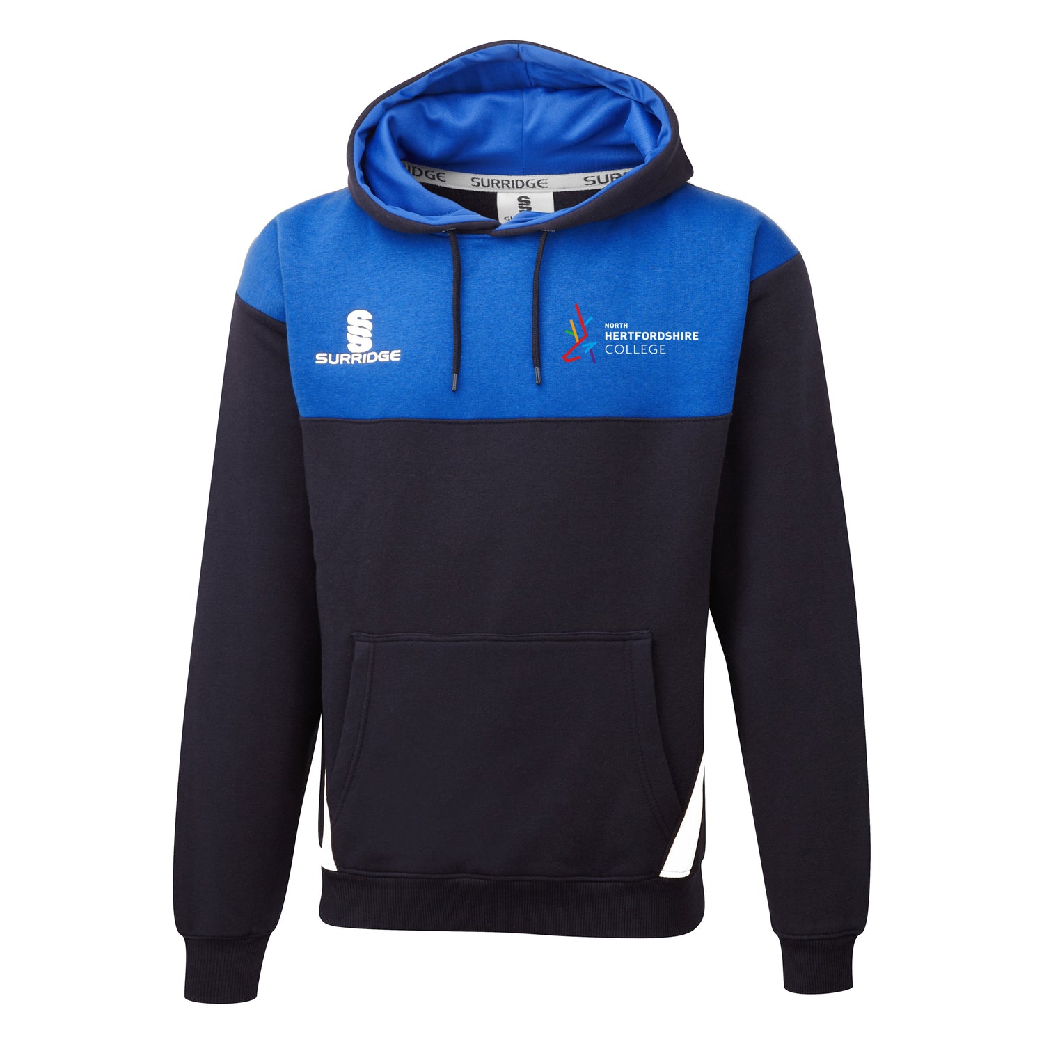 NHC Sports Students Unisex Hoodie, Navy/Royal/White