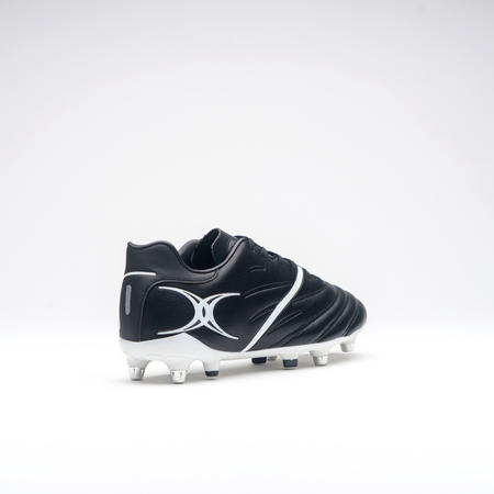 Gilbert Sidestep X20 Power 6S Rugby Boots Black/White