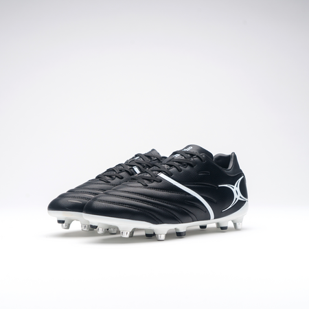 Gilbert Sidestep X20 Power 6S Rugby Boots Black/White