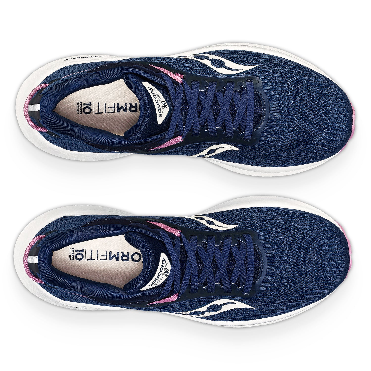 Saucony Women's Triumph 21 Running Shoes Navy/Orchid