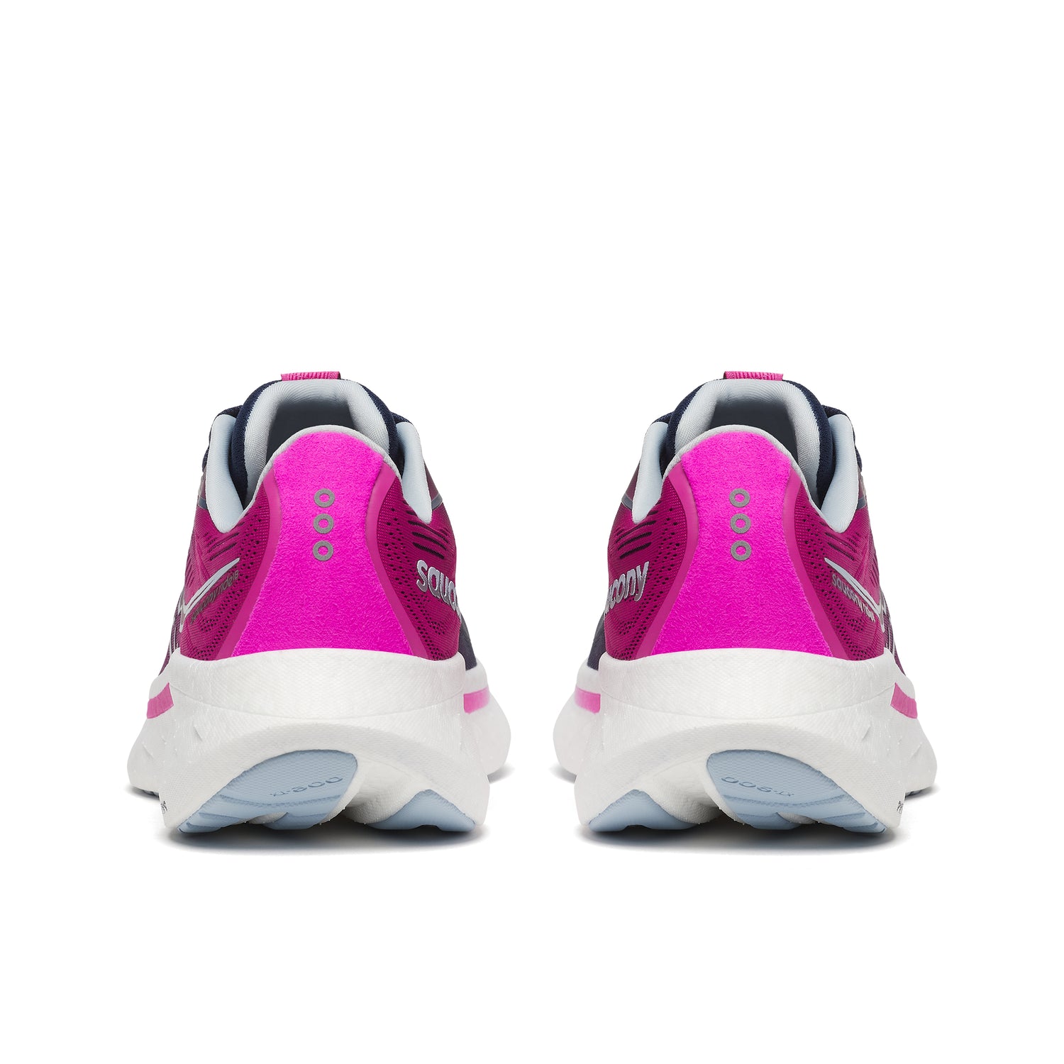 Saucony Women's Ride 18 Running Shoes Navy/Fuchsia