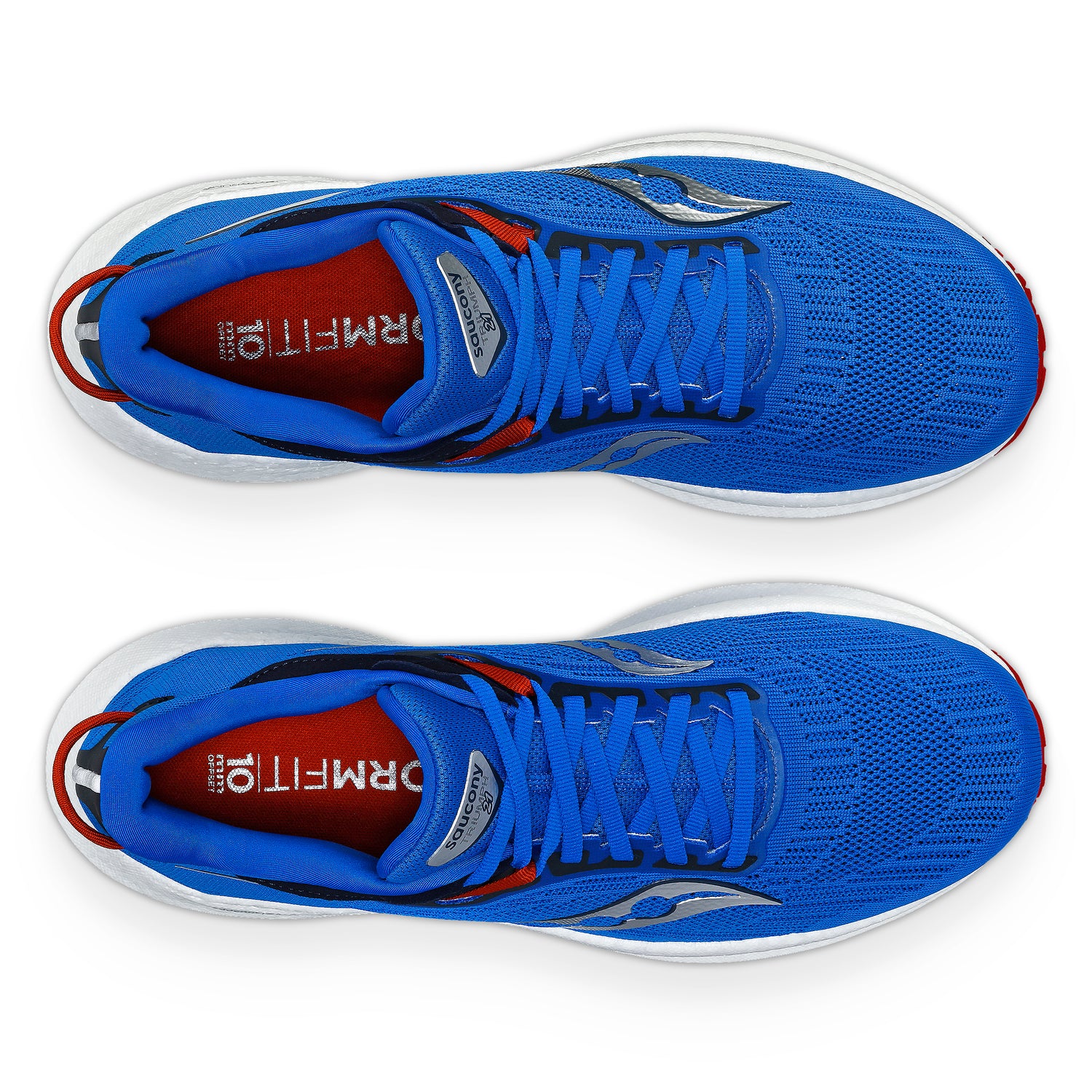 Saucony Men's Triumph 21 Running Shoes Blue Cobalt/Silver