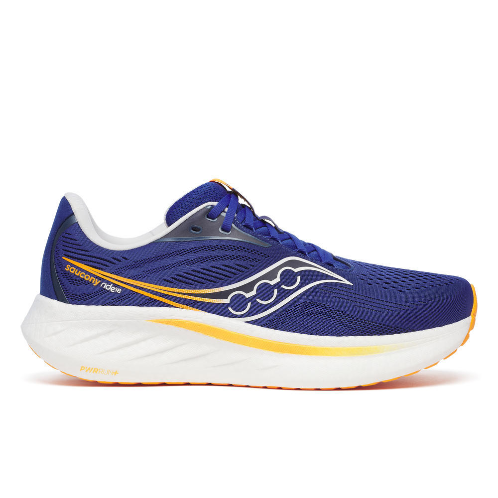 Saucony Men's Ride 18 Running Shoes Azurite//Peel