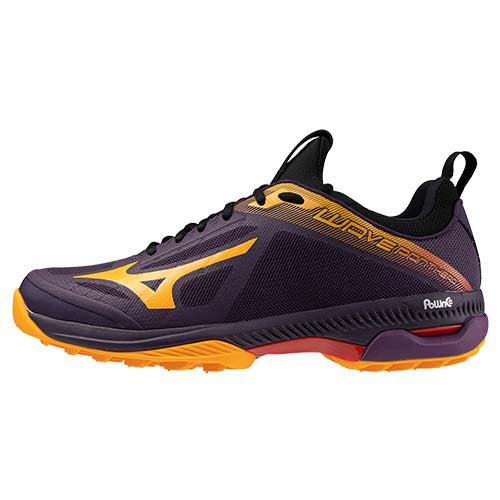 Mizuno Wave Panthera Hockey Shoes  PurpleMagc/CarrtCurl/HghRskRed