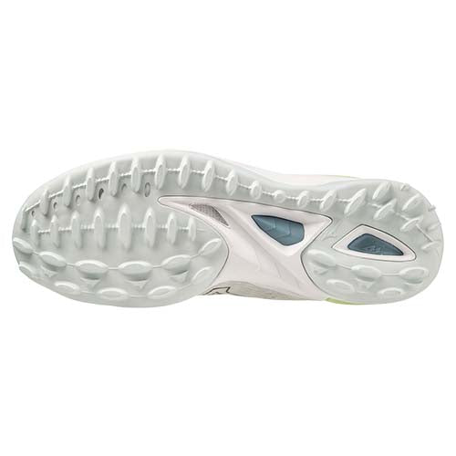 Mizuno Unisex Wave Leopardus Hockey Shoes  White/GRidge/Lolite