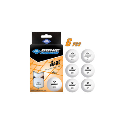 Donic-Schildkrot Jade Table Tennis White Ball Set