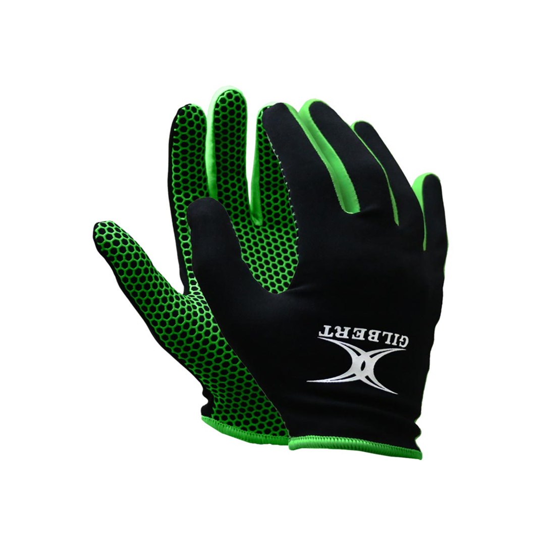 CLEARANCE SALE New Gilbert Rugby Sports Gloves, Green / Black, Size: L -  2XL