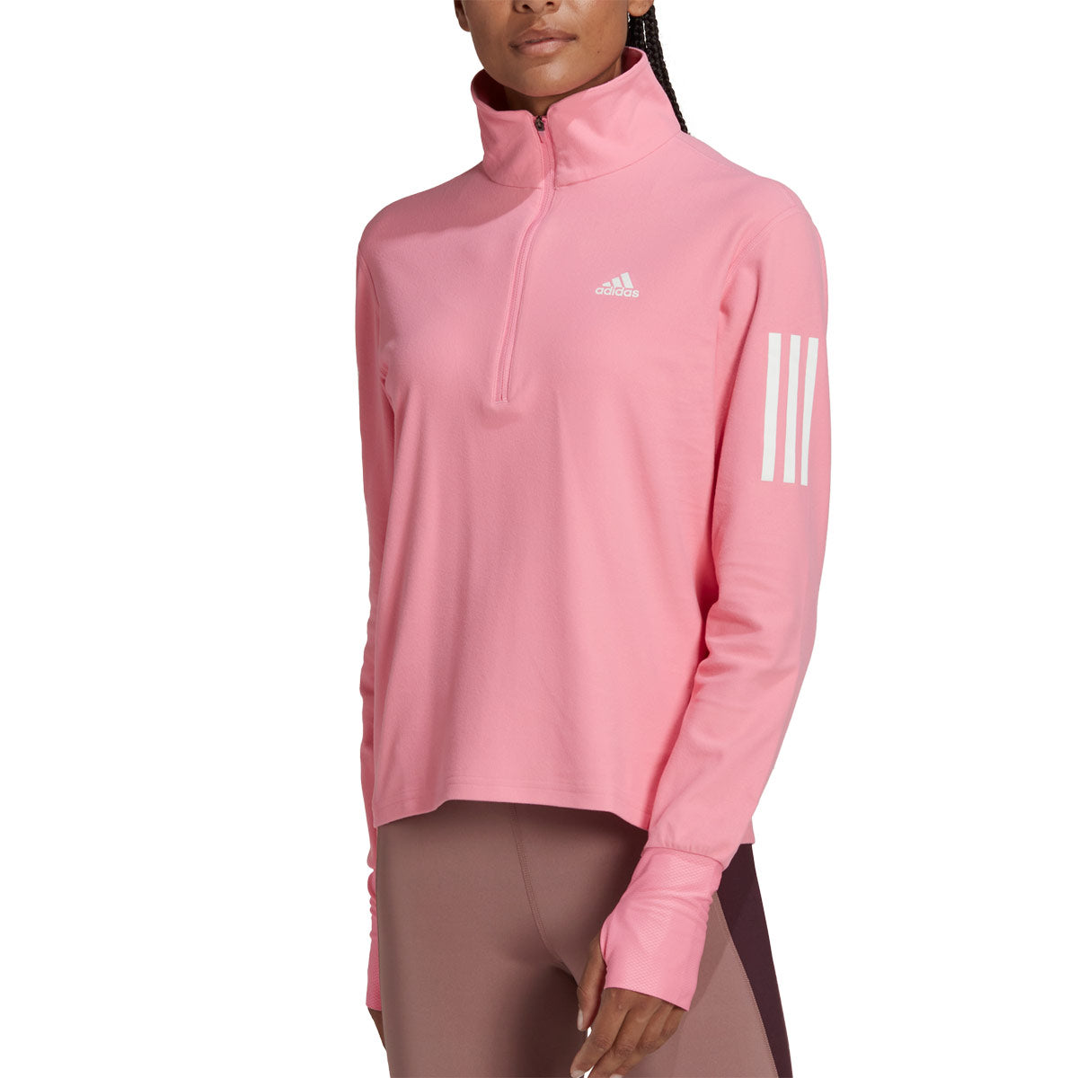 Adidas Women's Own the Run 1/2 Zip Long Sleeved Top
