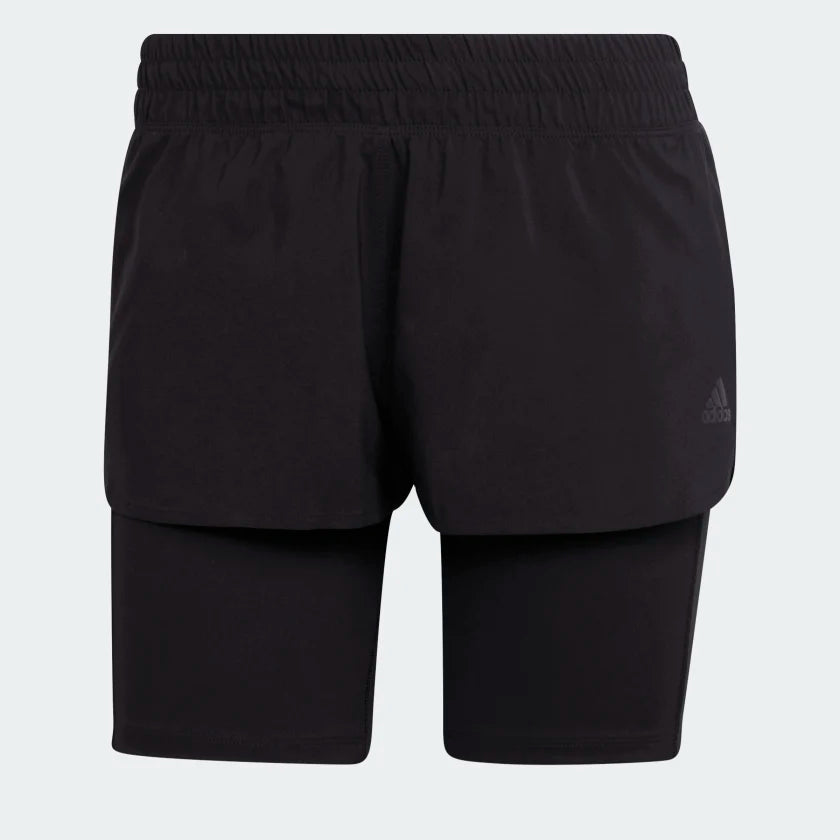 Adidas Women's Run Icons Two-in-One Running Shorts
